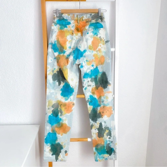 Revice Tie Dye Ex-boyfriend High Rise Jeans Straight Leg - Picture 2 of 14